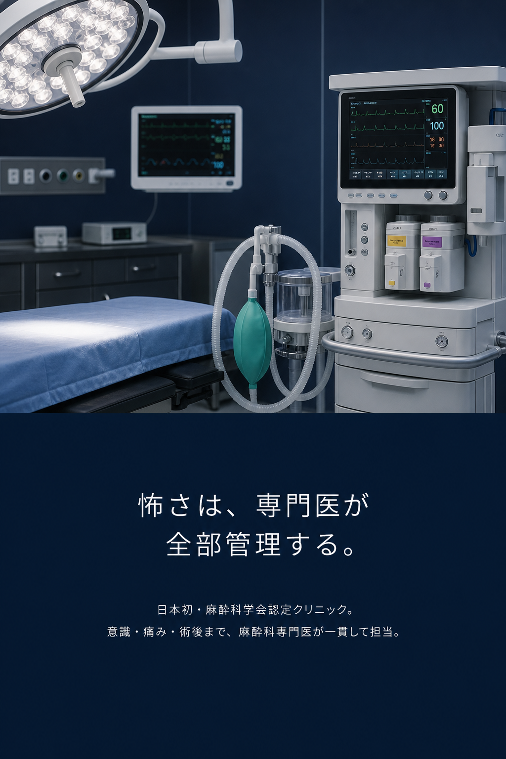 怖さは、専門医が全部管理する。
